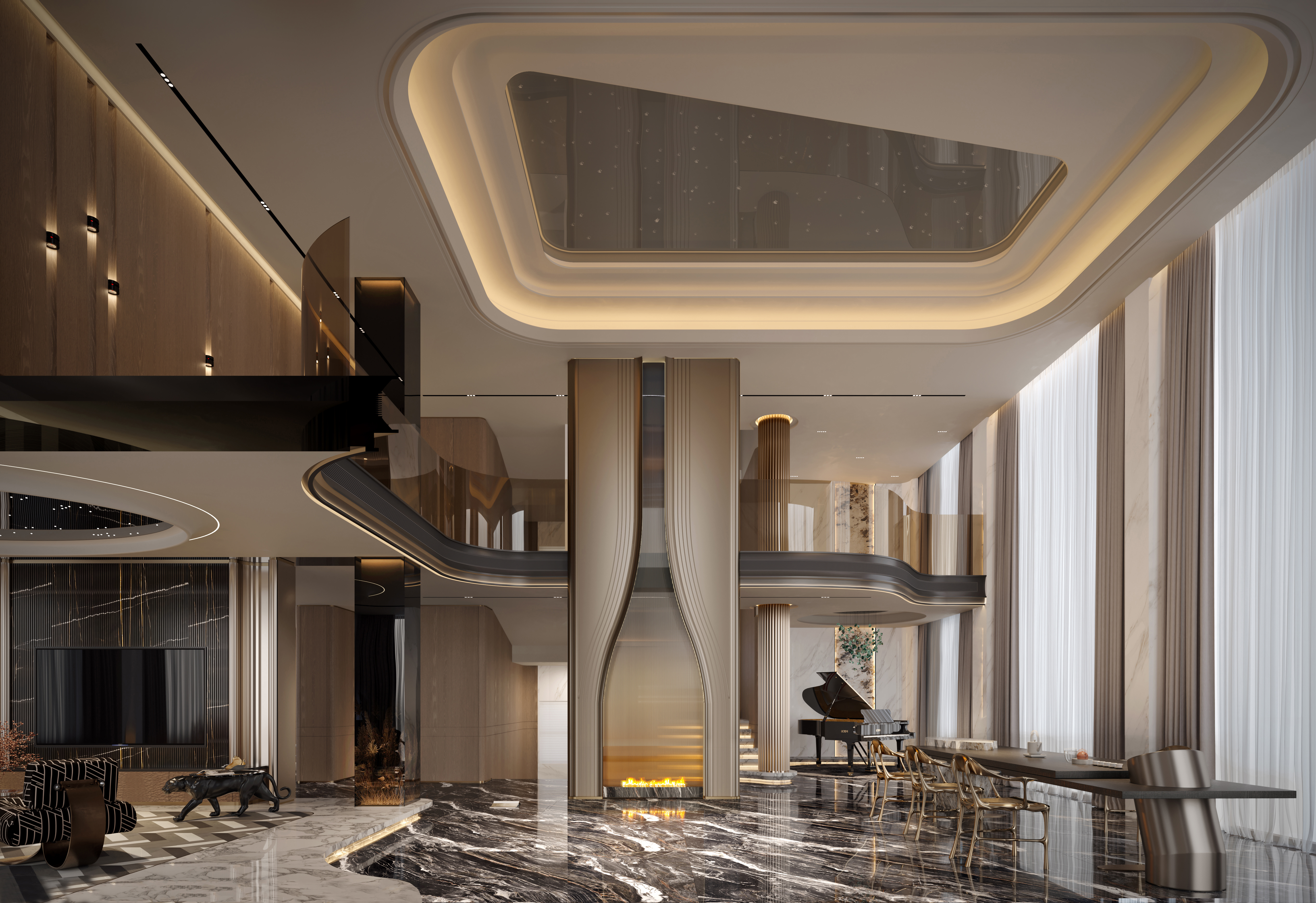 1100㎡艺术豪宅丨ZHD·纵禾设计（陈文强,张先辉）-50