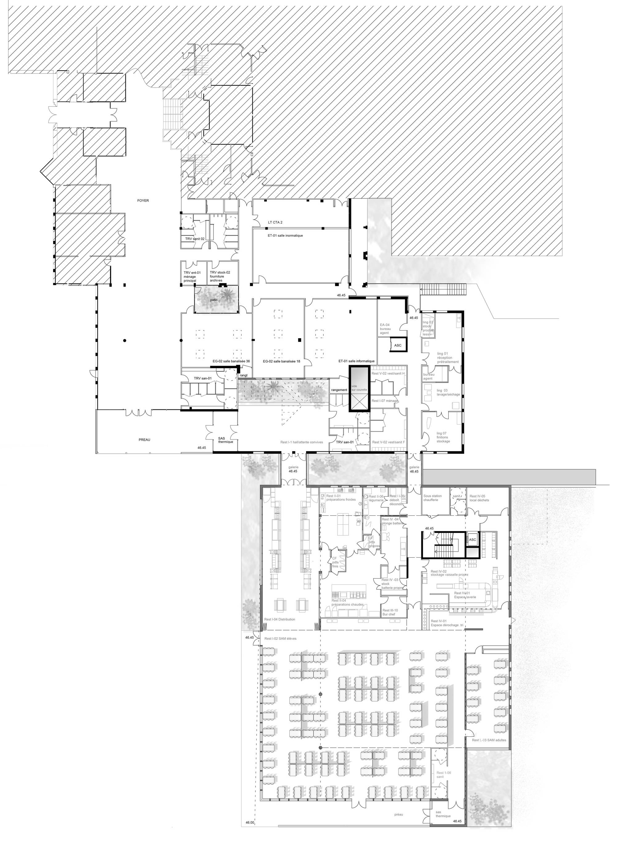 Rene Cassin 学校食堂丨法国丨Brulé Architectes Associés-18