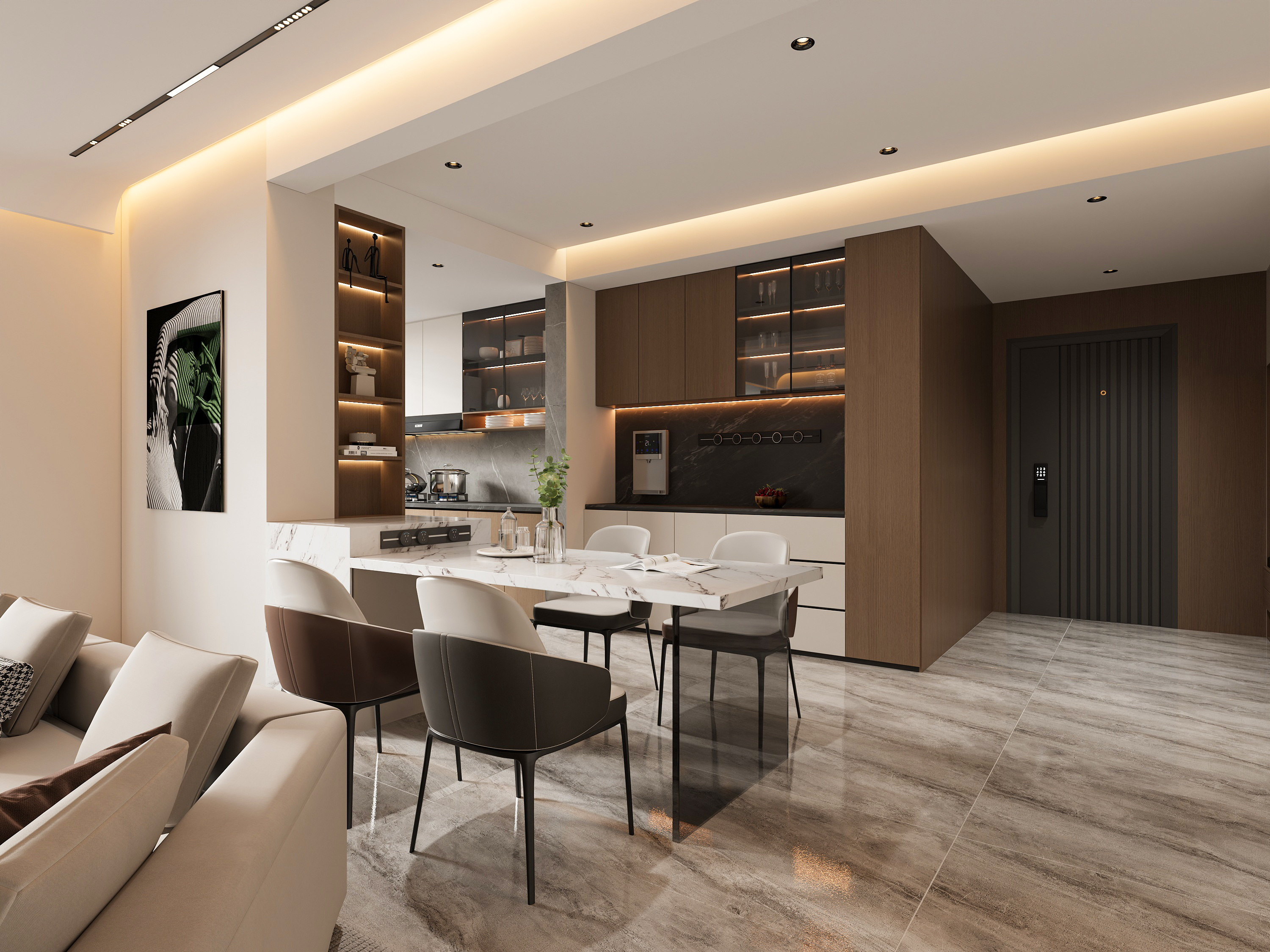 现代意式简约风住宅设计｜高级感藏在细节里-1