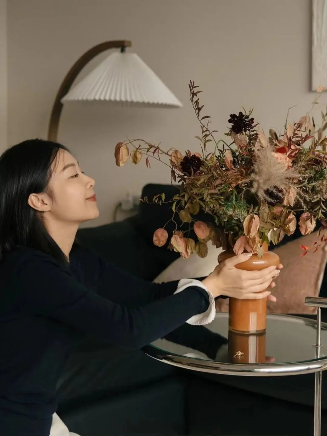 美拉德风秋日家装丨高灰别墅大宅设计-43