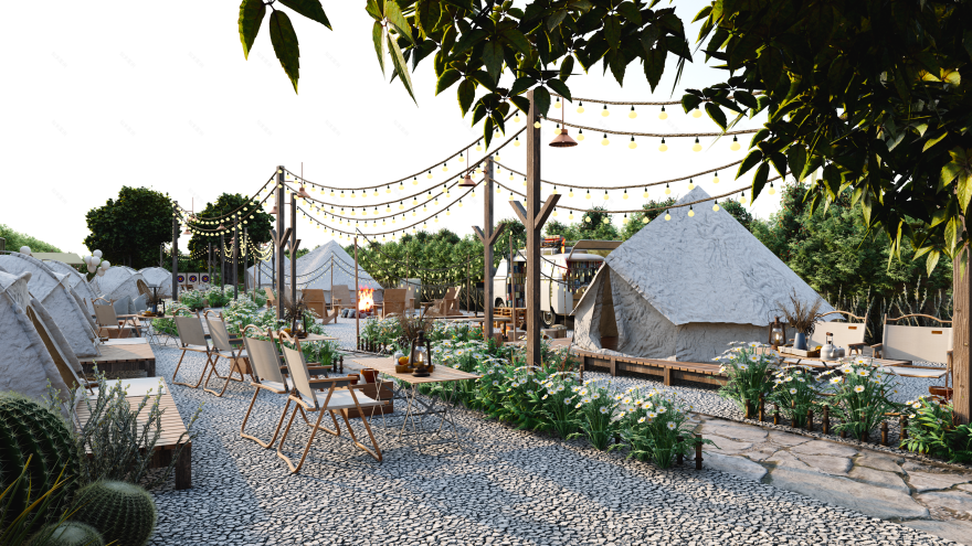 Hidden Mansions 露营地景观设计丨越南胡志明市-9