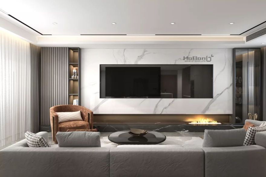 现代咖色家居,温馨舒适空间-7