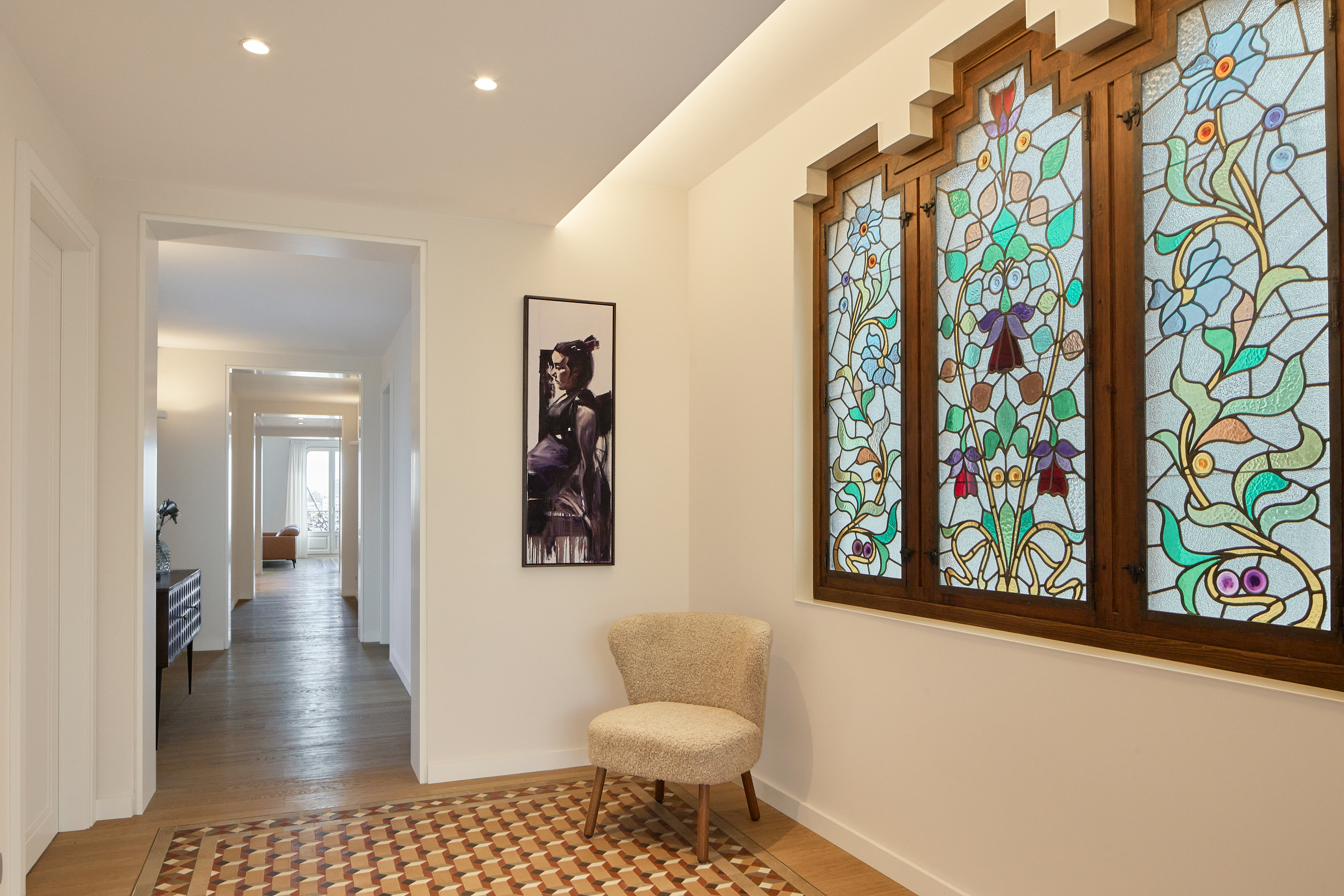 巴塞罗那现代主义住宅丨西班牙巴塞罗那丨Sofia de Gidloof Homestyling-11