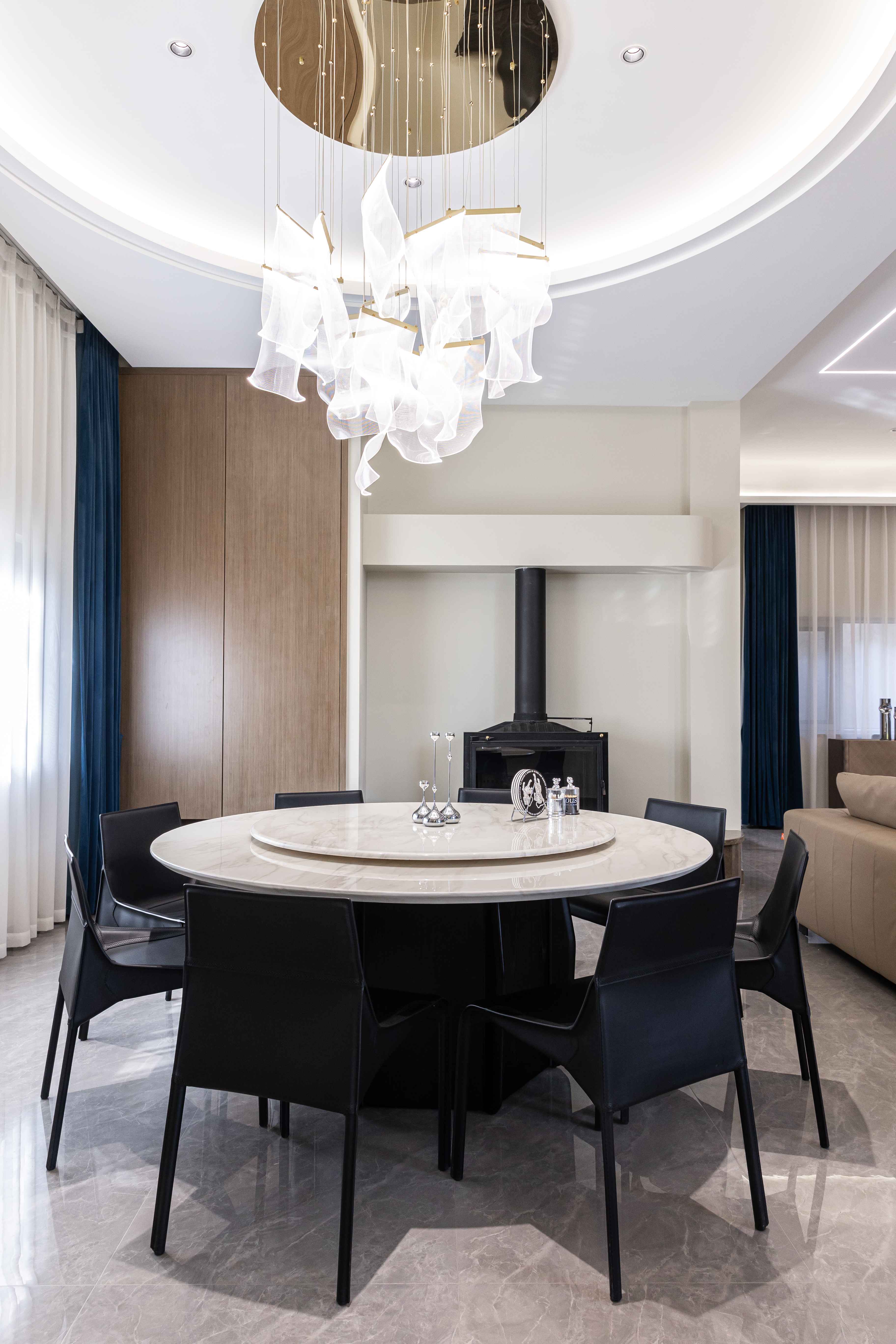 600㎡现代风格农村自建别墅丨拾上装饰-27