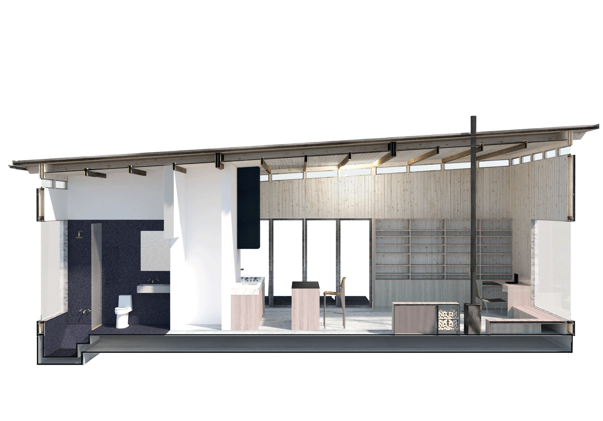 卡茨基尔山区小屋丨美国纽约-8