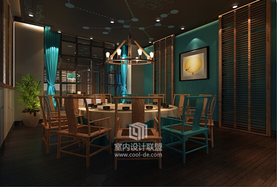 主题餐厅设计-西宁中秋餐厅设计-22