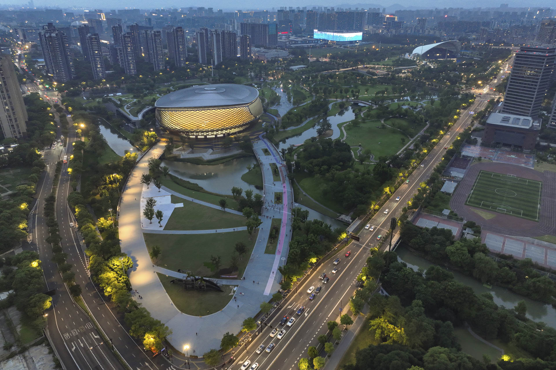 杭州Hybrid Stadium丨中国杭州丨纽约Archi  Tectonics-5