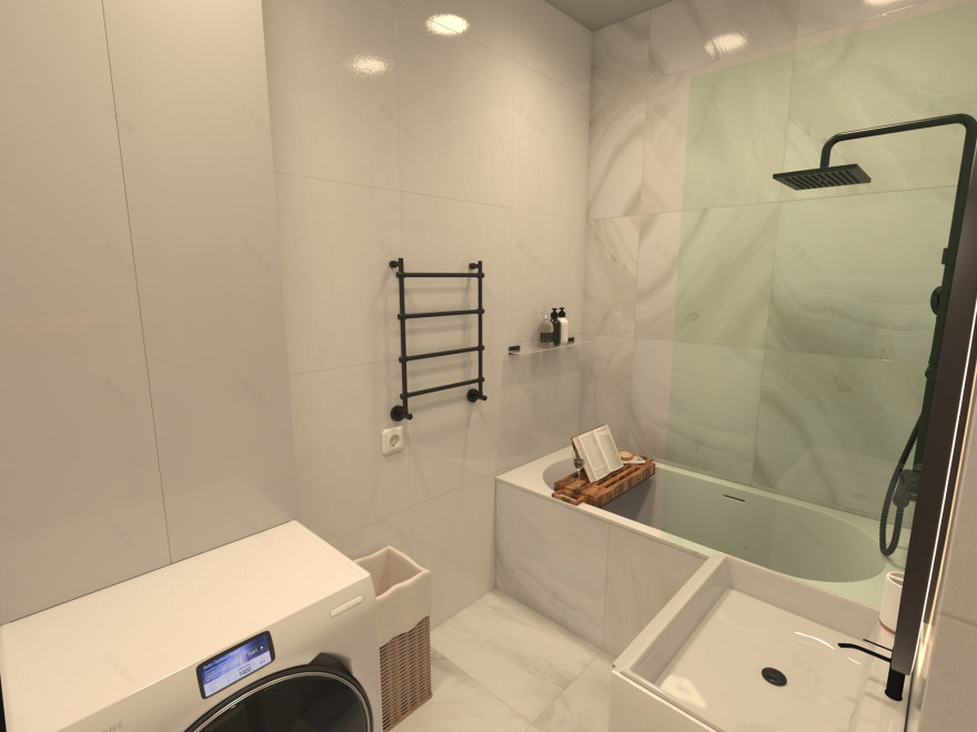 现代斯堪的纳维亚风格一居室公寓设计-35