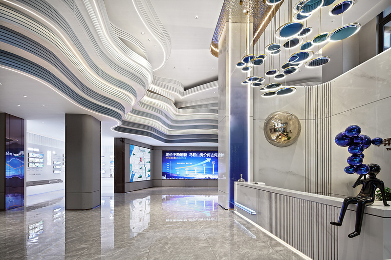 马鞍山中梁时代江来售楼处——自然意象与现代艺术的完美融合-2