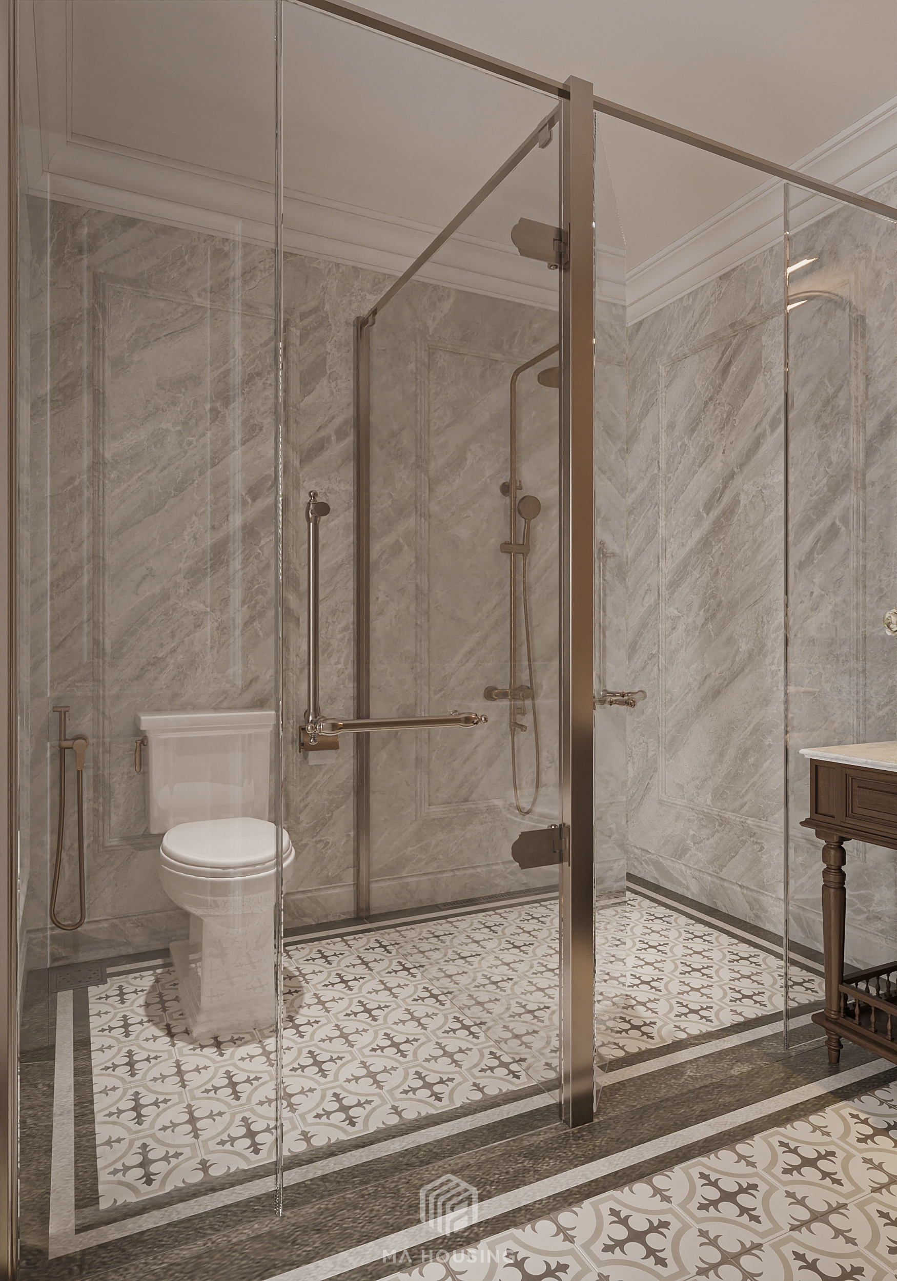 NGUYEN GIA THIEU 别墅主卧室 2 设计丨越南河内丨MA housing-15