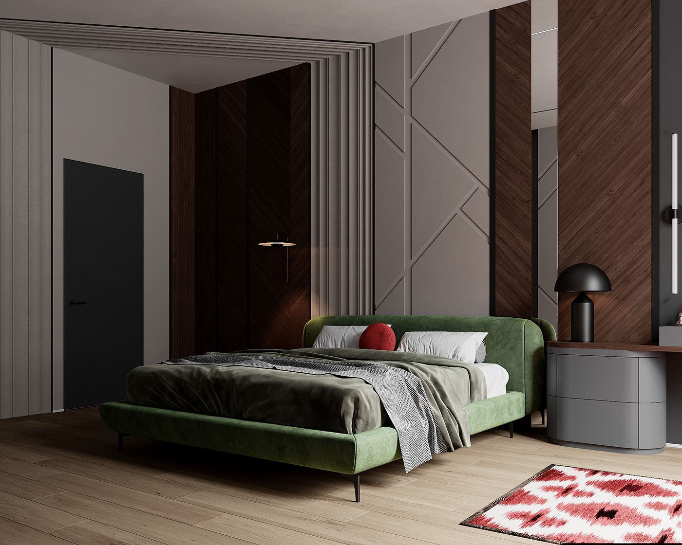 浅灰色与绿色打造舒适凉爽夏日-15