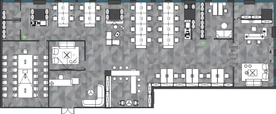 现代简约风格打造网络科技公司炫酷空间-53