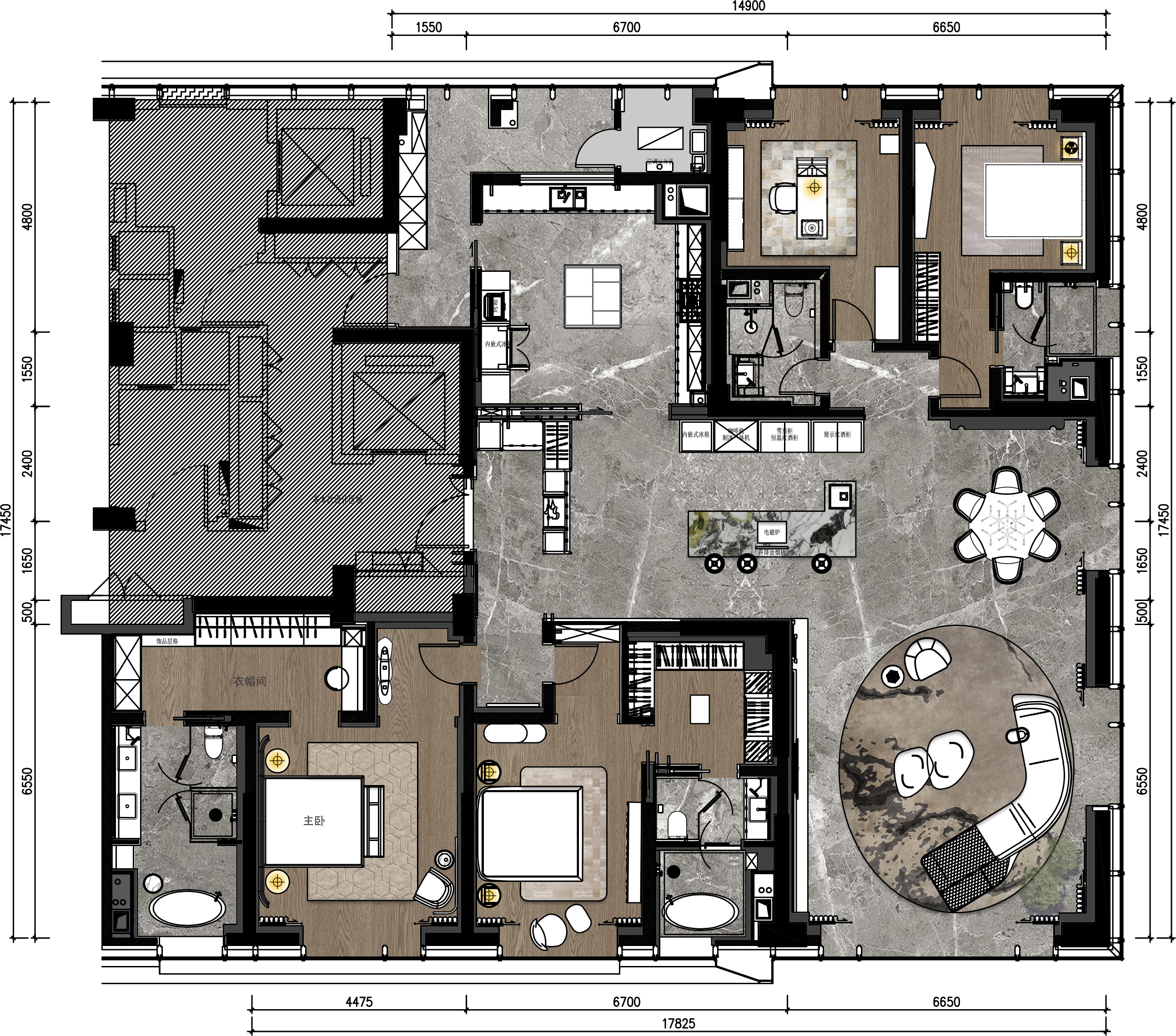 荣民壹号A户型丨中国西安丨JCD京呈设计-41