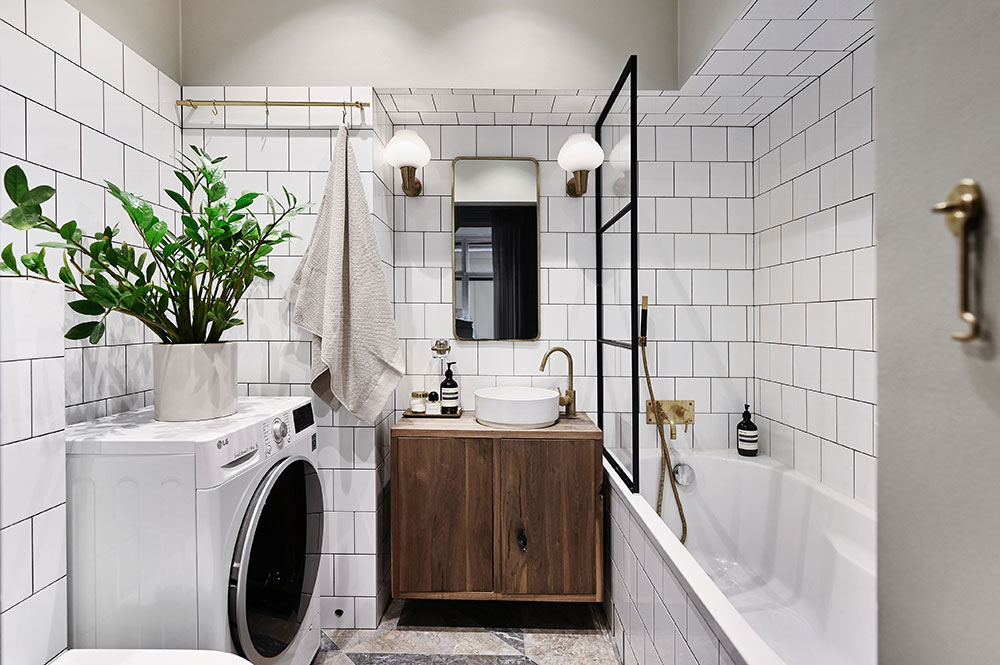 斯德哥尔摩明亮开放厨房公寓设计-16