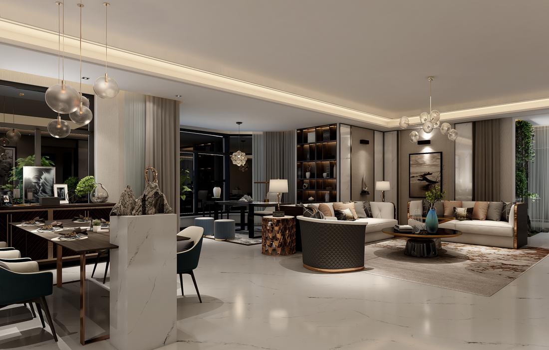 现代轻奢家居设计,温馨舒适与功能性完美融合-2