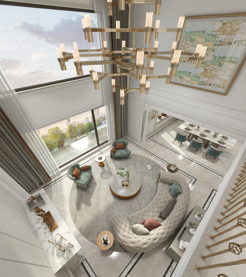 融创海墅别墅简欧设计-0