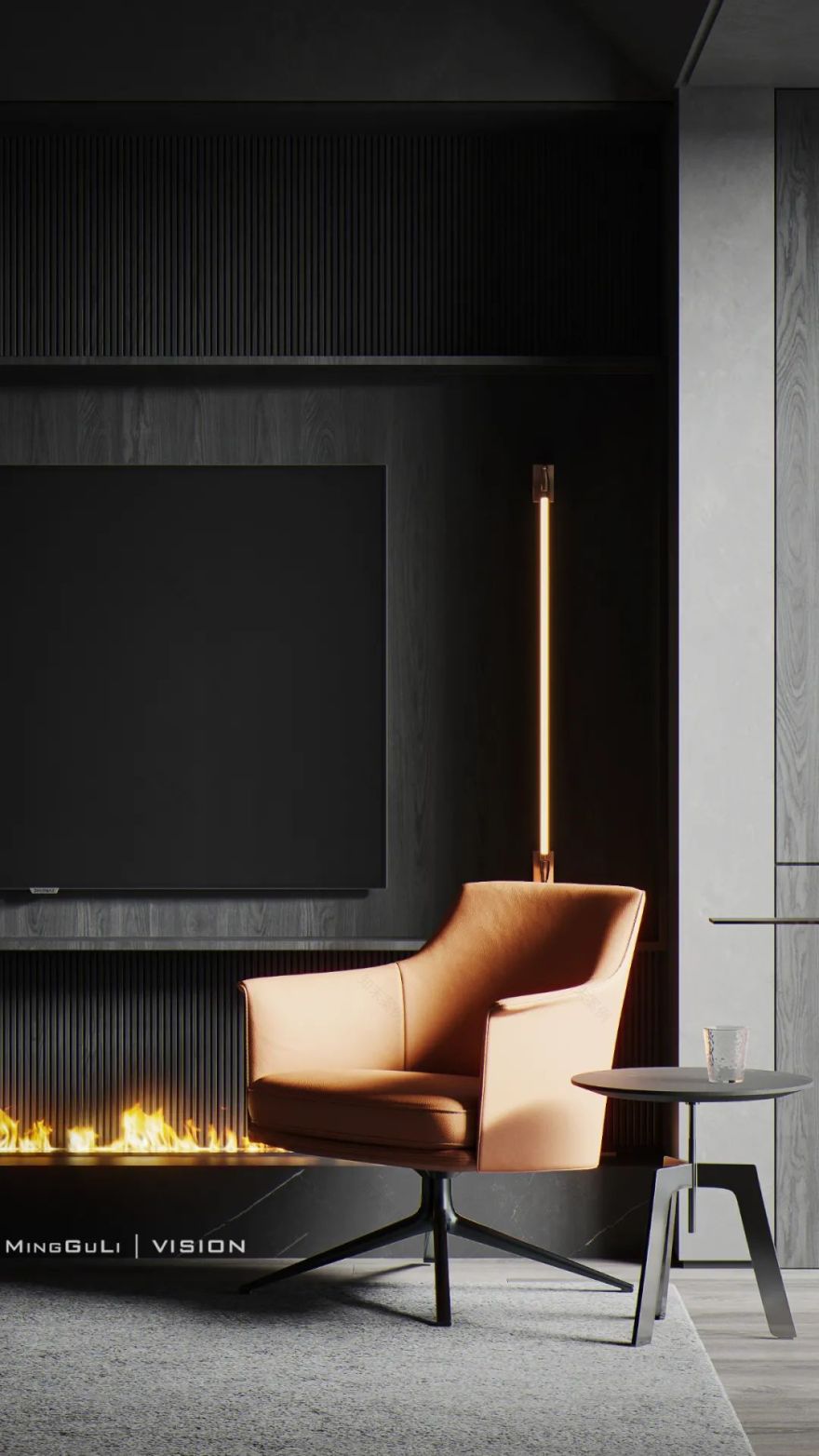 极简黑白灰家装-10