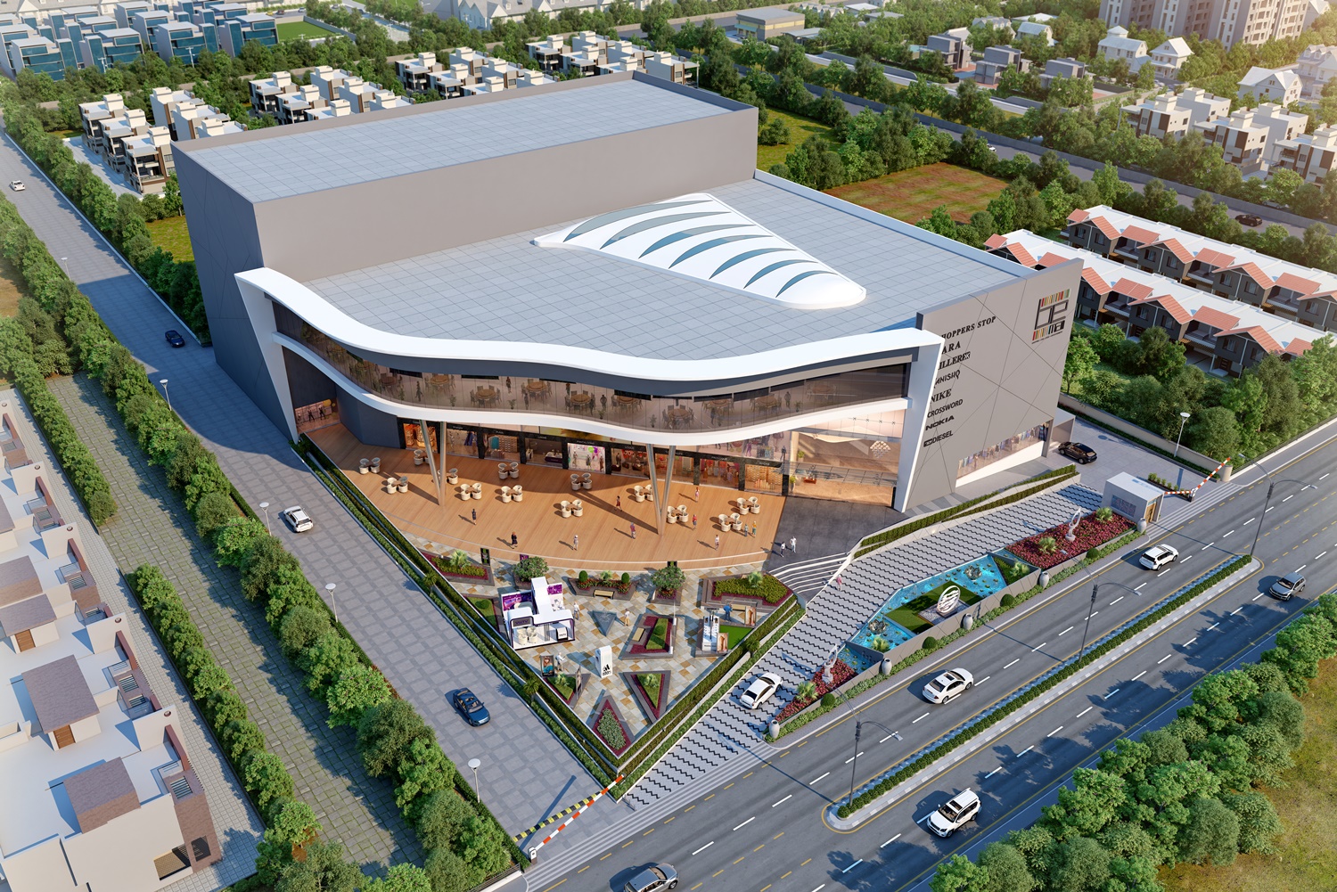 3D 建筑设计师打造的多功能商业空间-29