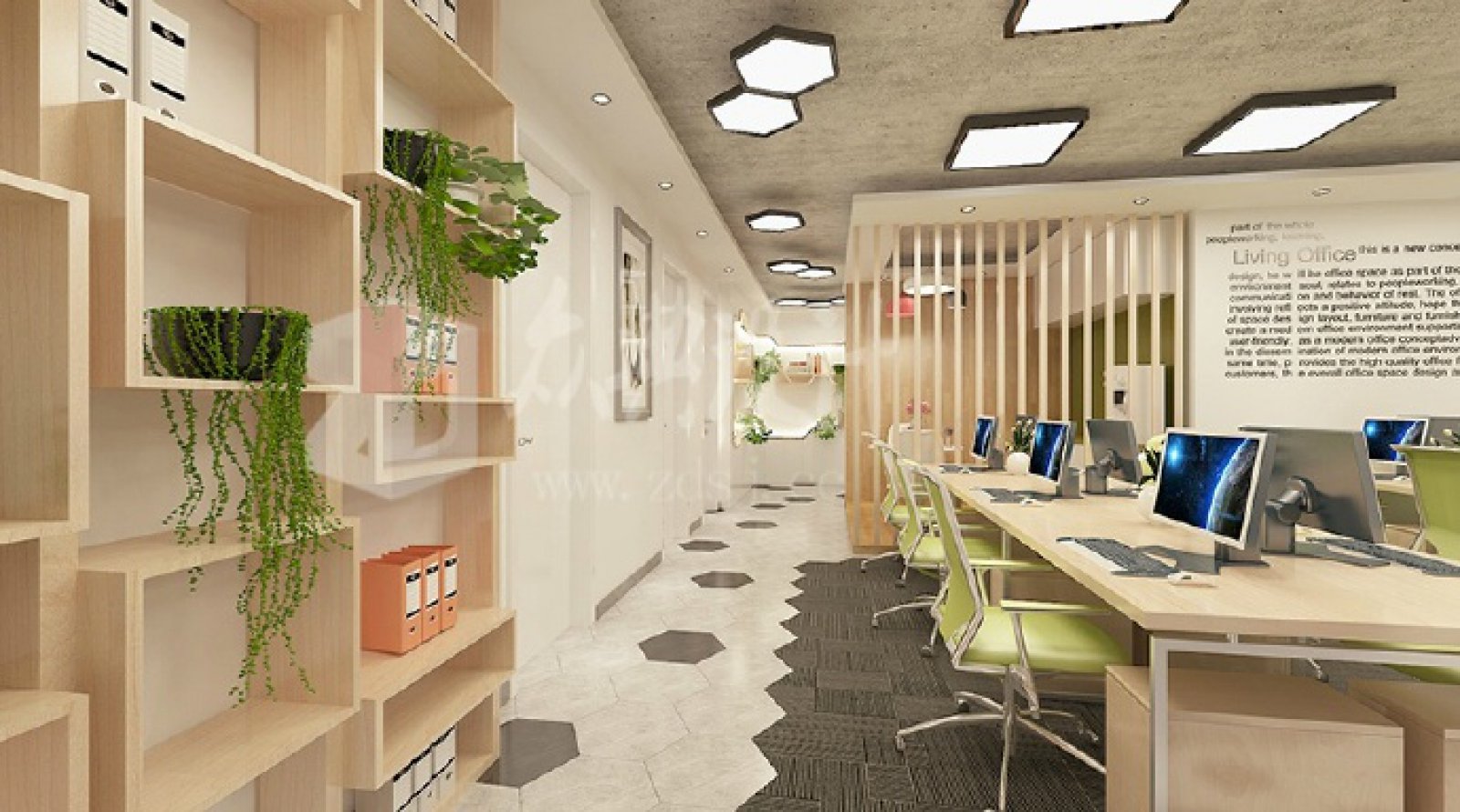 办公室里的小清新-7