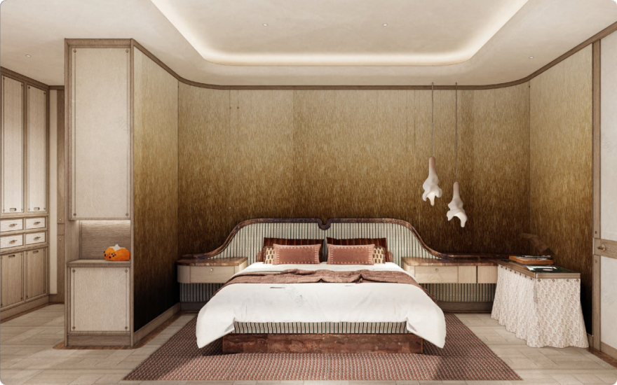 召禾设计邵程丨上海桐安里风貌别墅·复古侘寂风-16