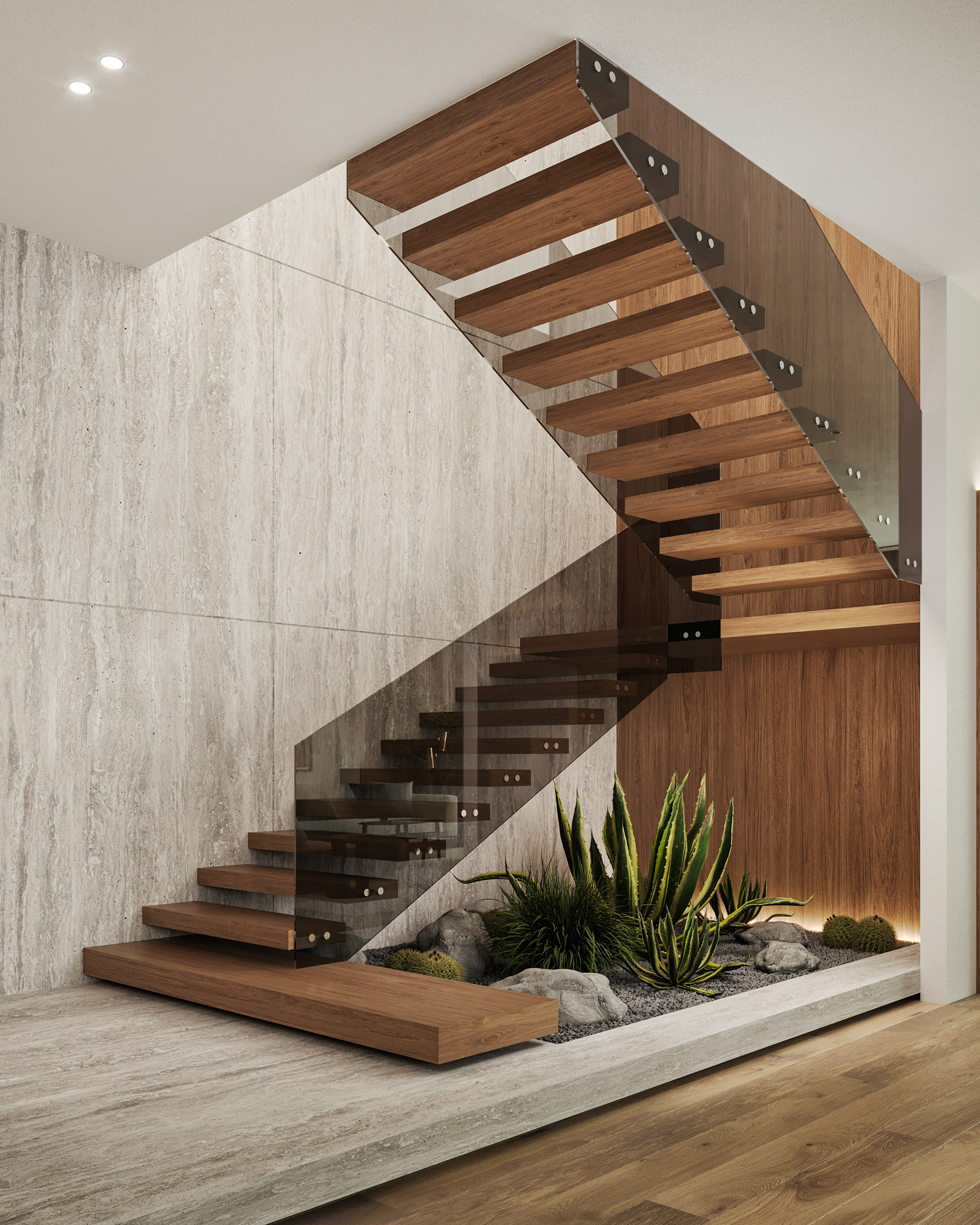 现代别墅一层设计-5