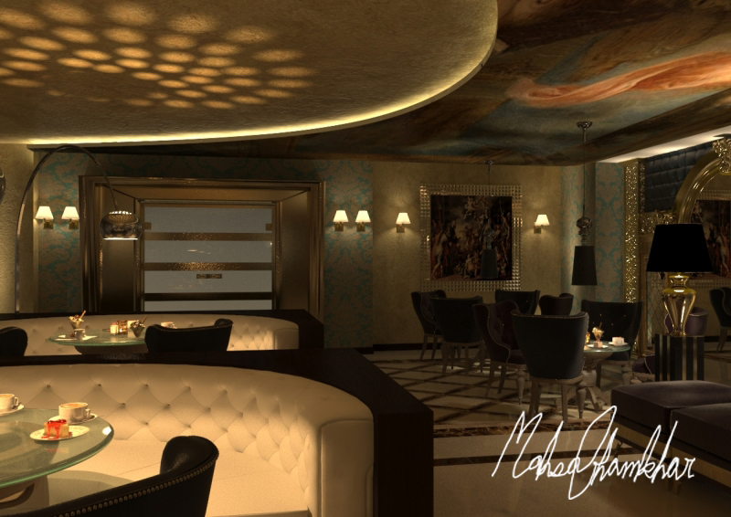 2015 年建成的 VIP 咖啡店，室内设计别具一格-5