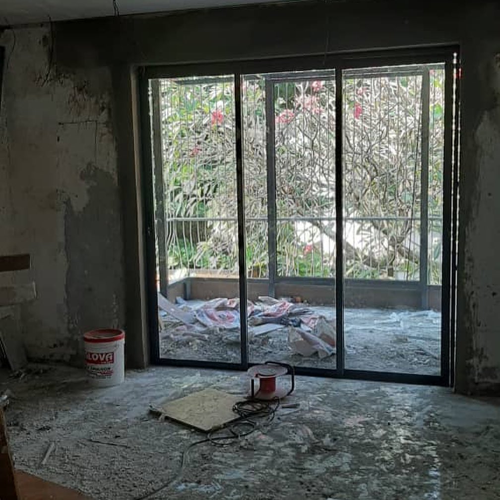 老阳台改当代半户外休闲区丨尼日利亚丨Teal Harmony-14