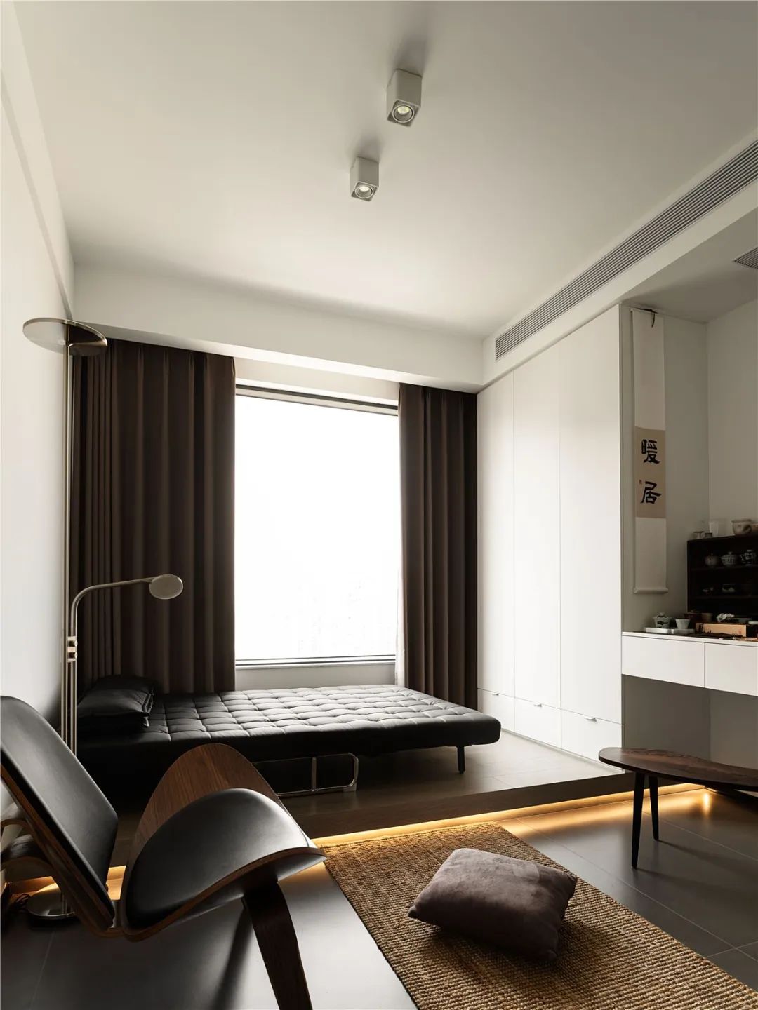 120㎡现代空间,舒适独居的收纳与色彩艺术丨中国滁州丨山舍建筑设计-33