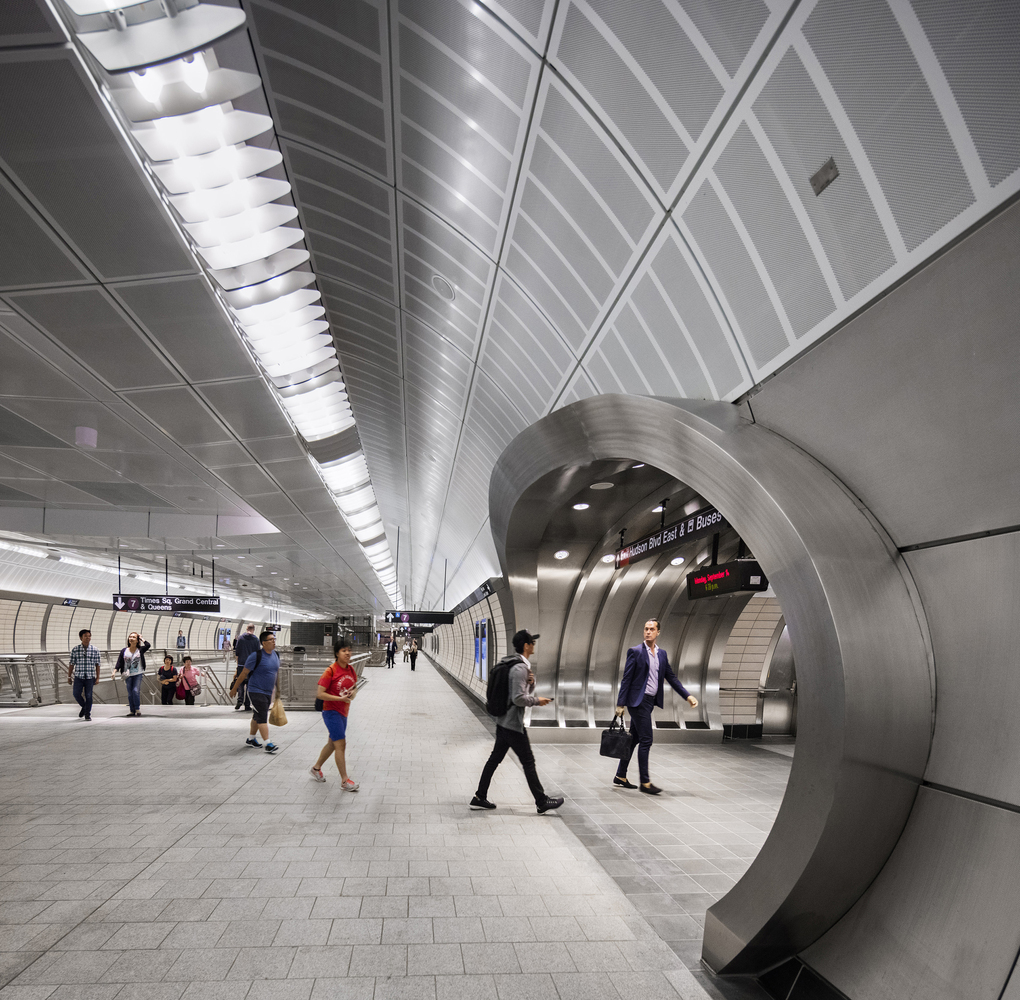 纽约 34 街哈德逊庭院地铁站 | 现代化交通设施的创新设计-27