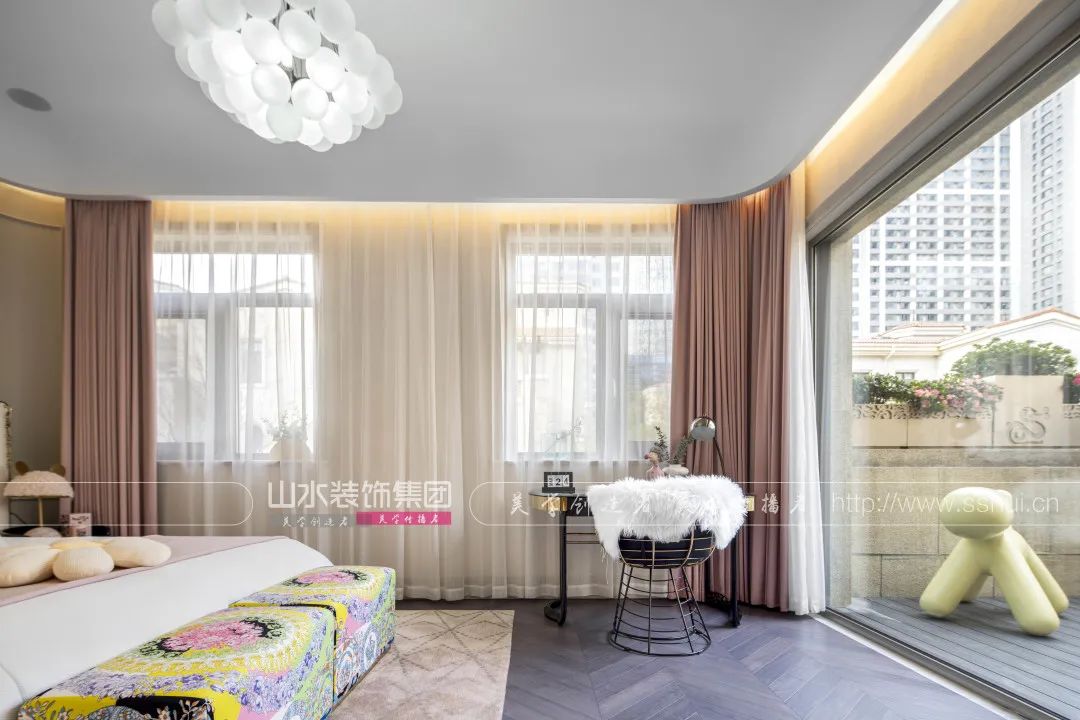 现代轻奢别墅设计丨山水装饰集团-78