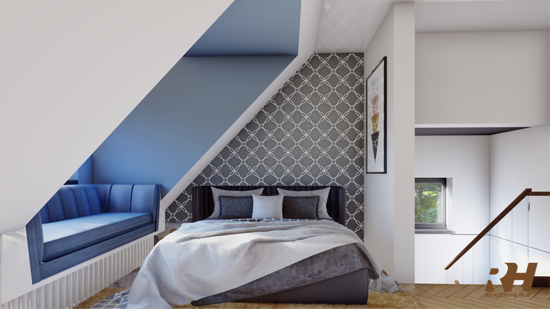 Residential House Interior Design & 3D Rendering-8