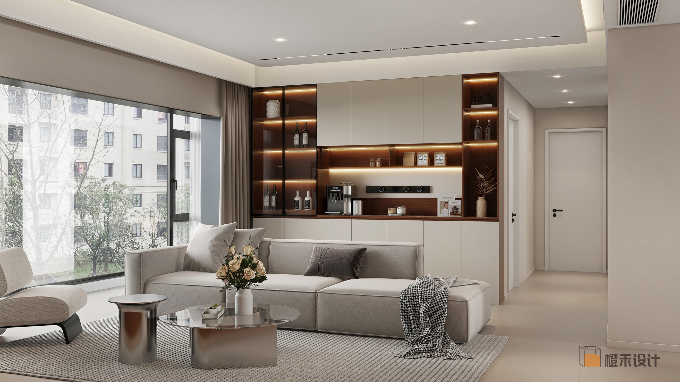 酷家乐画个家装效果图-现代简约带点中古风风-2