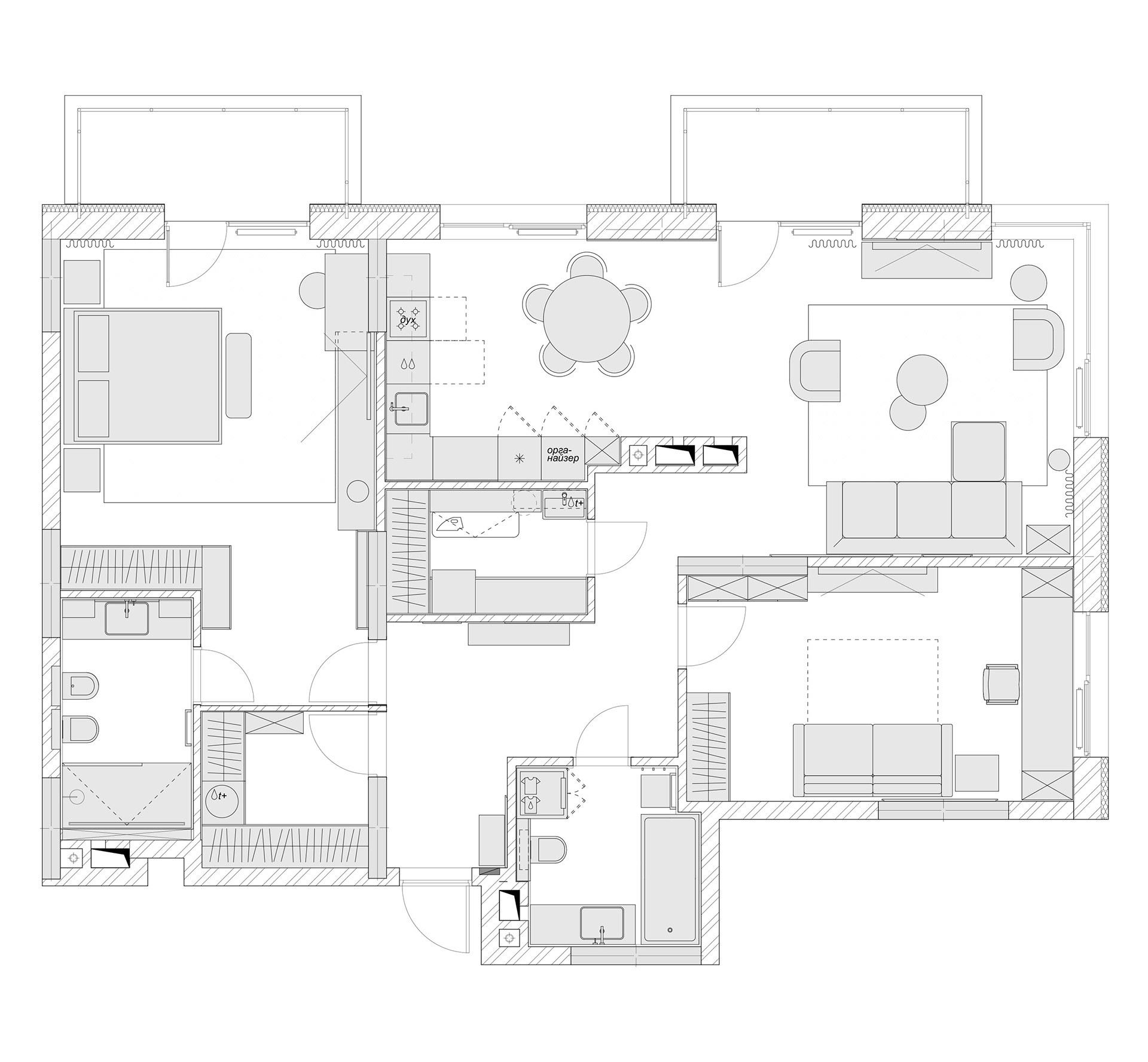 120㎡住宅设计 简约大气，尽显非凡品味！-0