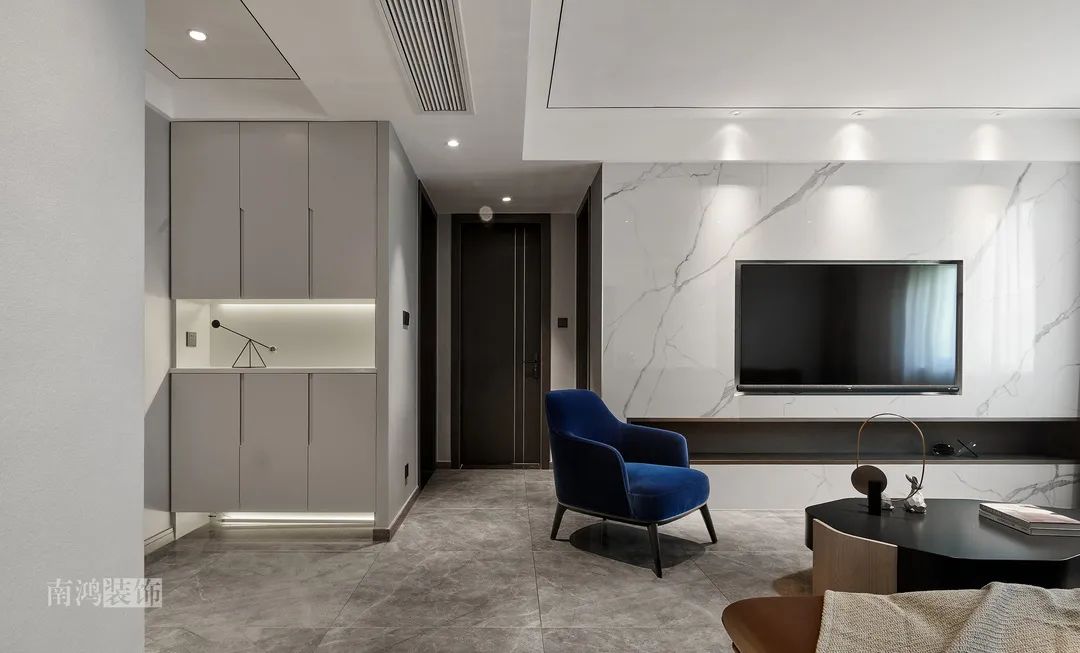 三堡南苑 126㎡现代风格家居设计丨浙江南鸿装饰-23