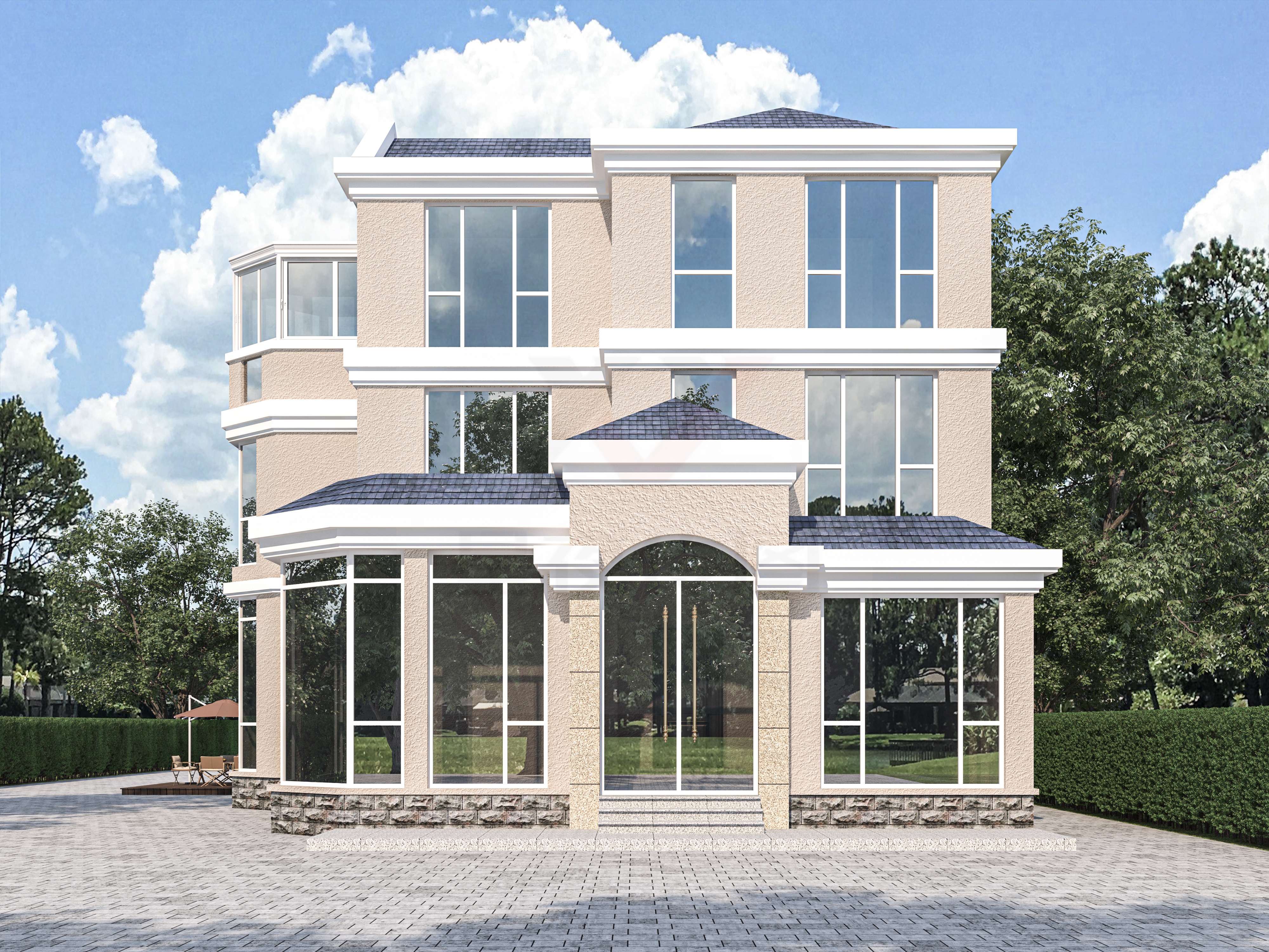 这样的别墅你喜欢吗？别墅效果图-6