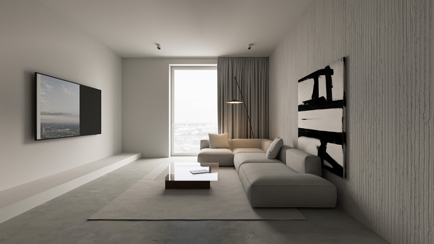 原木+高级灰  静谧惬意的极简空间-0