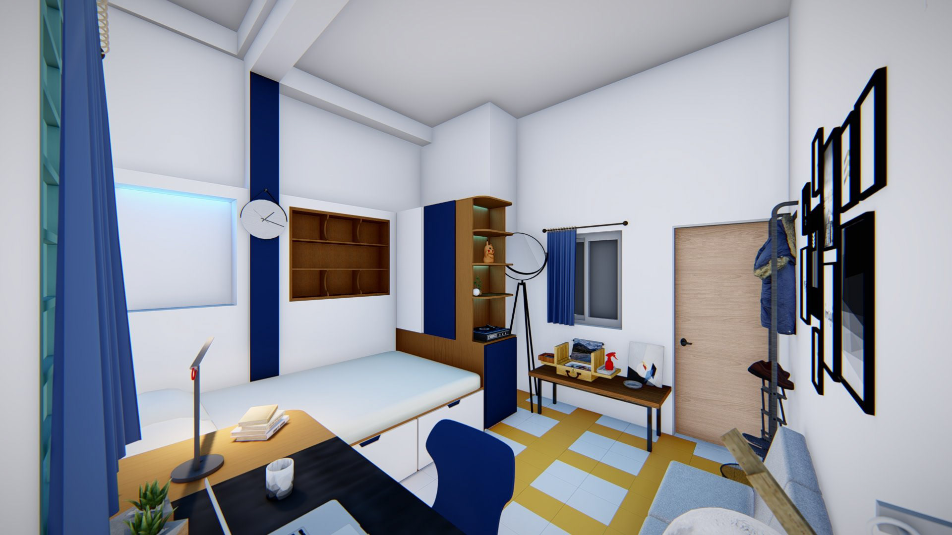 翻新学生宿舍房间丨Phuong Red,Jane To's Team-9