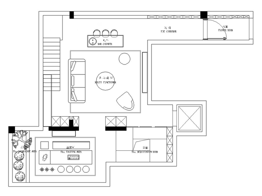 MHOO|珊瑚世纪300m²现代禅意：光影流转逸趣生-51