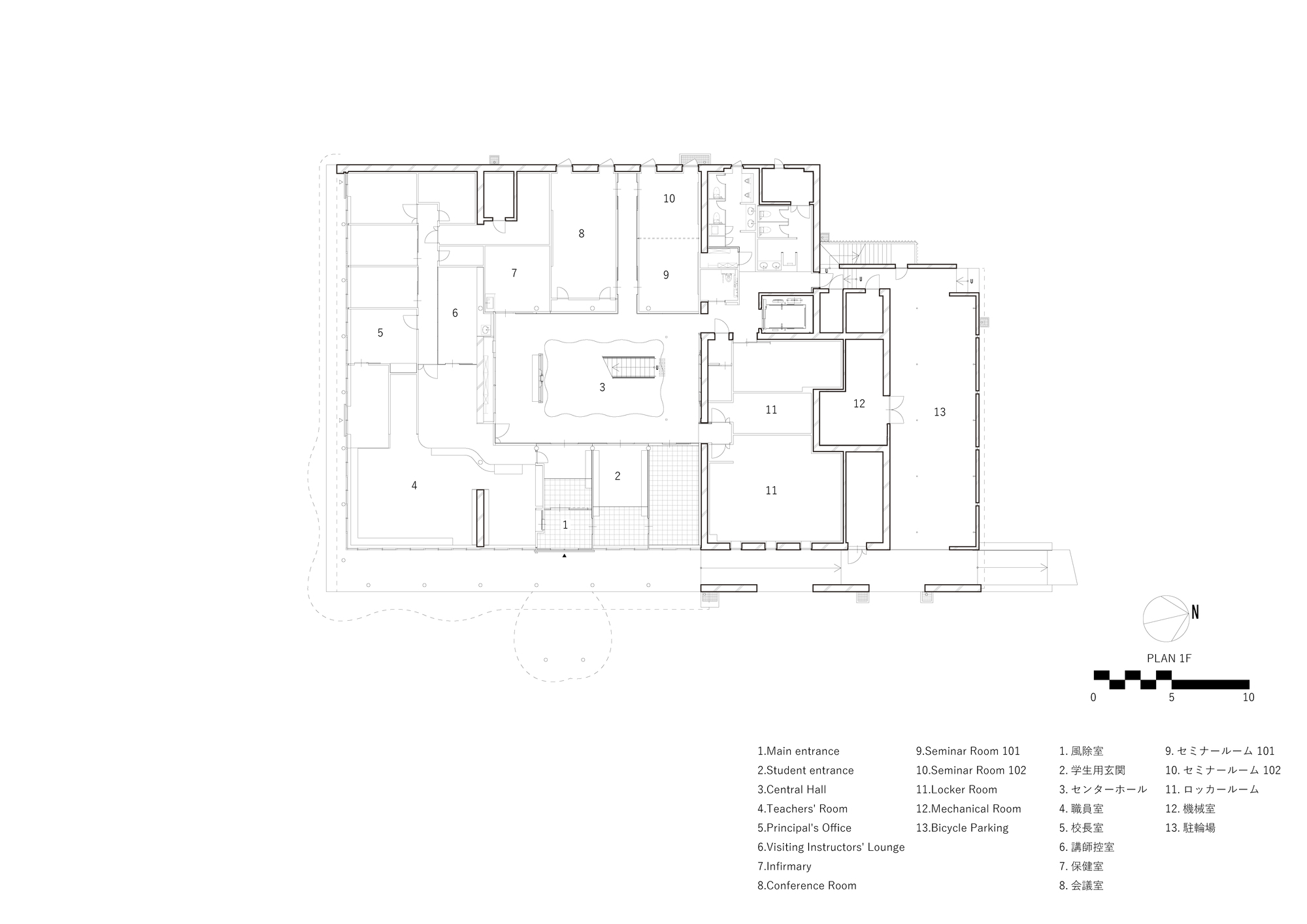 鹤冈市庄内护士学校丨日本丨MIKAMI Architects-20