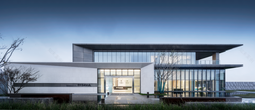 炫彩玻璃+米灰色调,流动的空间灵魂 | 元禾大千-1