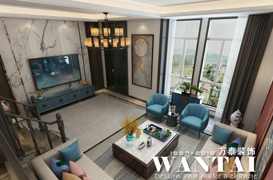 
泰安乐活小镇280㎡别墅装修效果图 -2