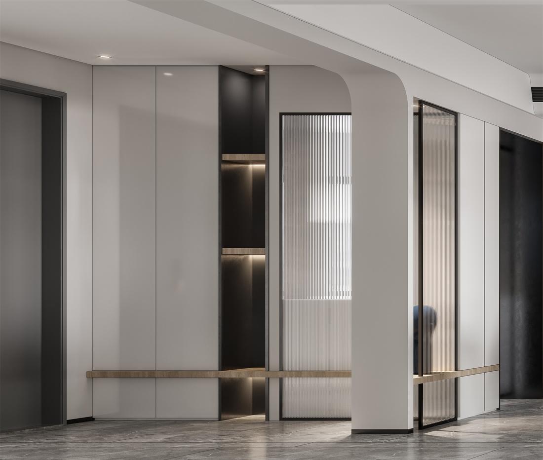 
拥有现代天井，原始自然感强烈的简约开放家 -1