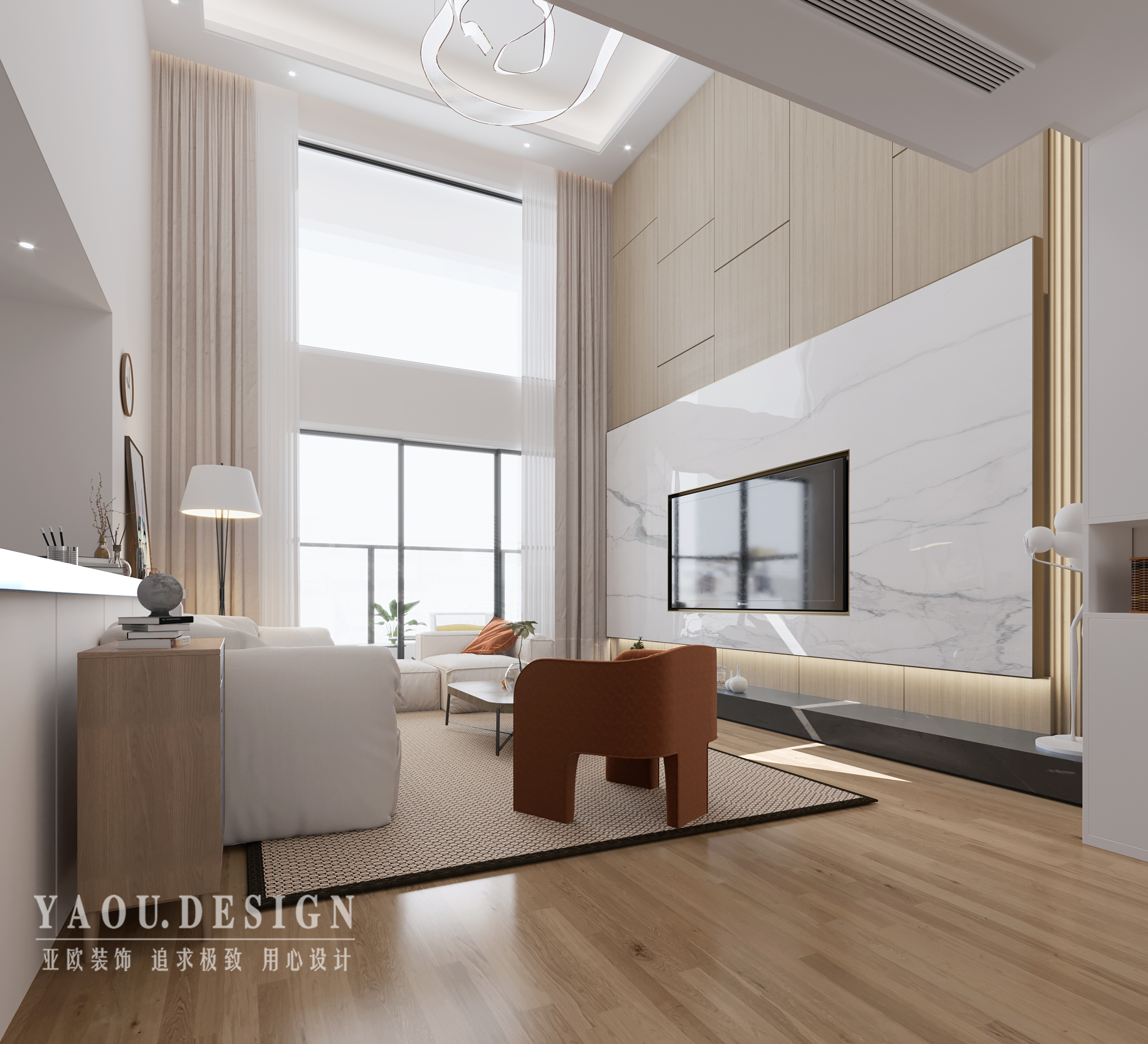 安吉山语城现代复式家居设计丨亚欧设计-14