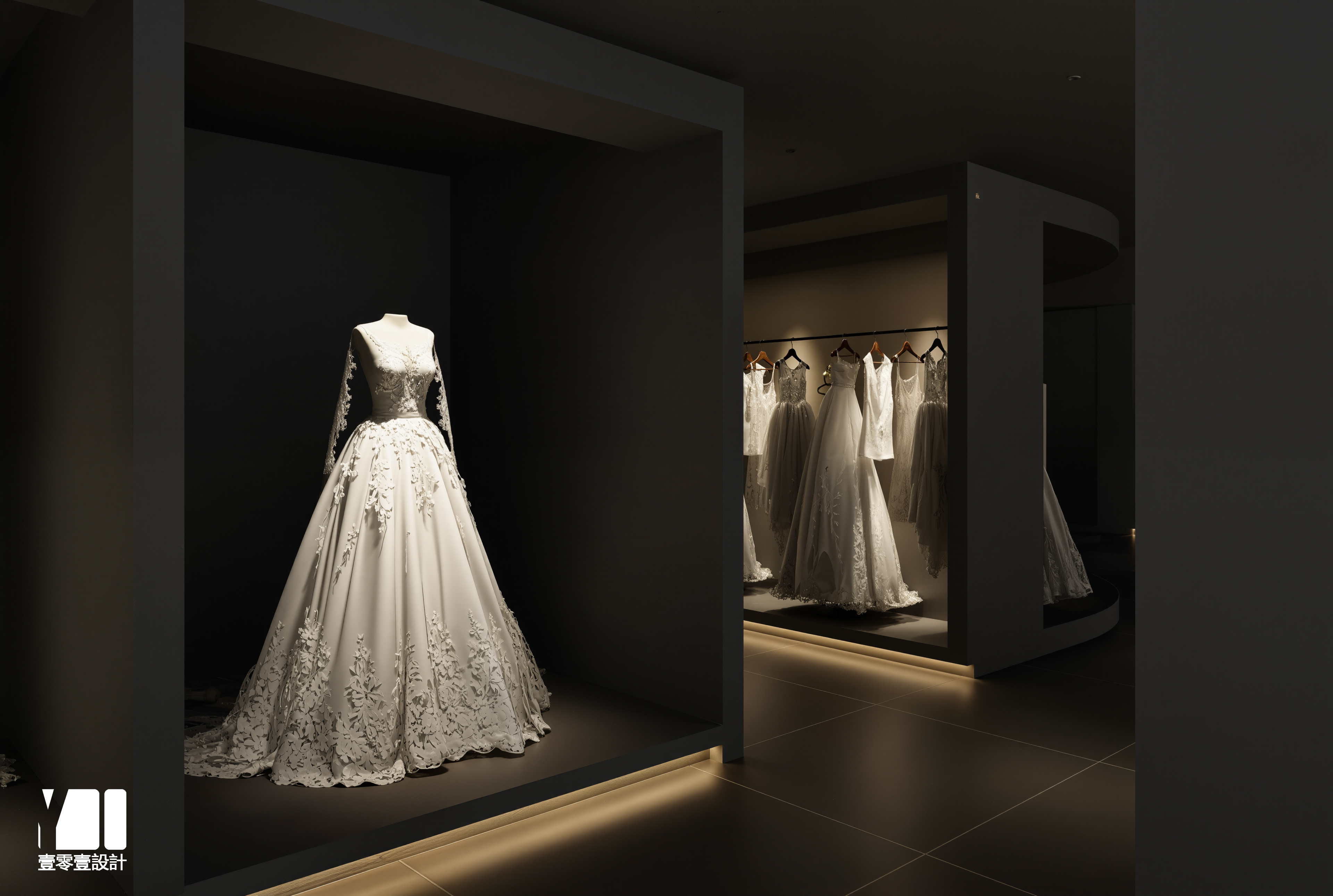 「灰与红 打造高级感爆棚的婚纱视觉盛宴-17