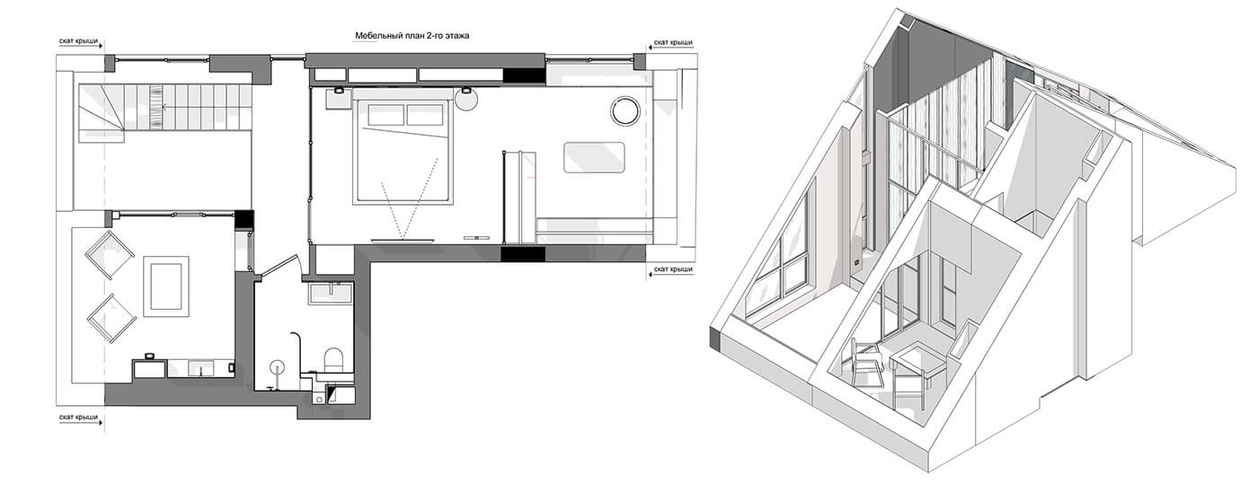 127㎡住宅设计，黑白灰+原木，超有魅力！-18