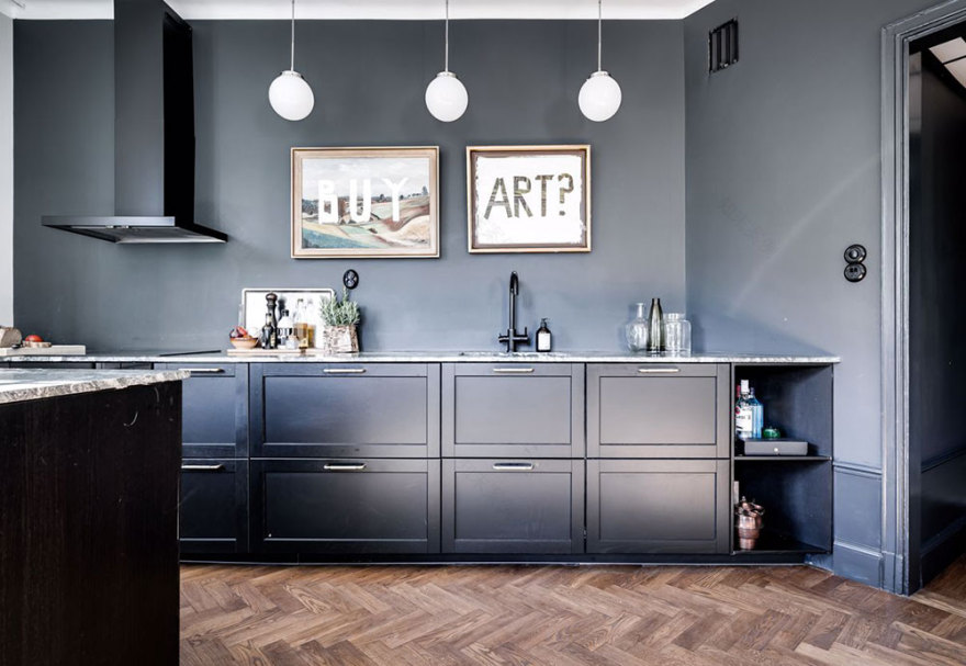 瑞典 73 平米公寓的色彩艺术-10