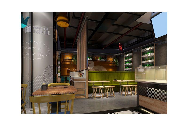 复古工业风餐厅设计 | 呼和浩特七彩城快乐阿健-6