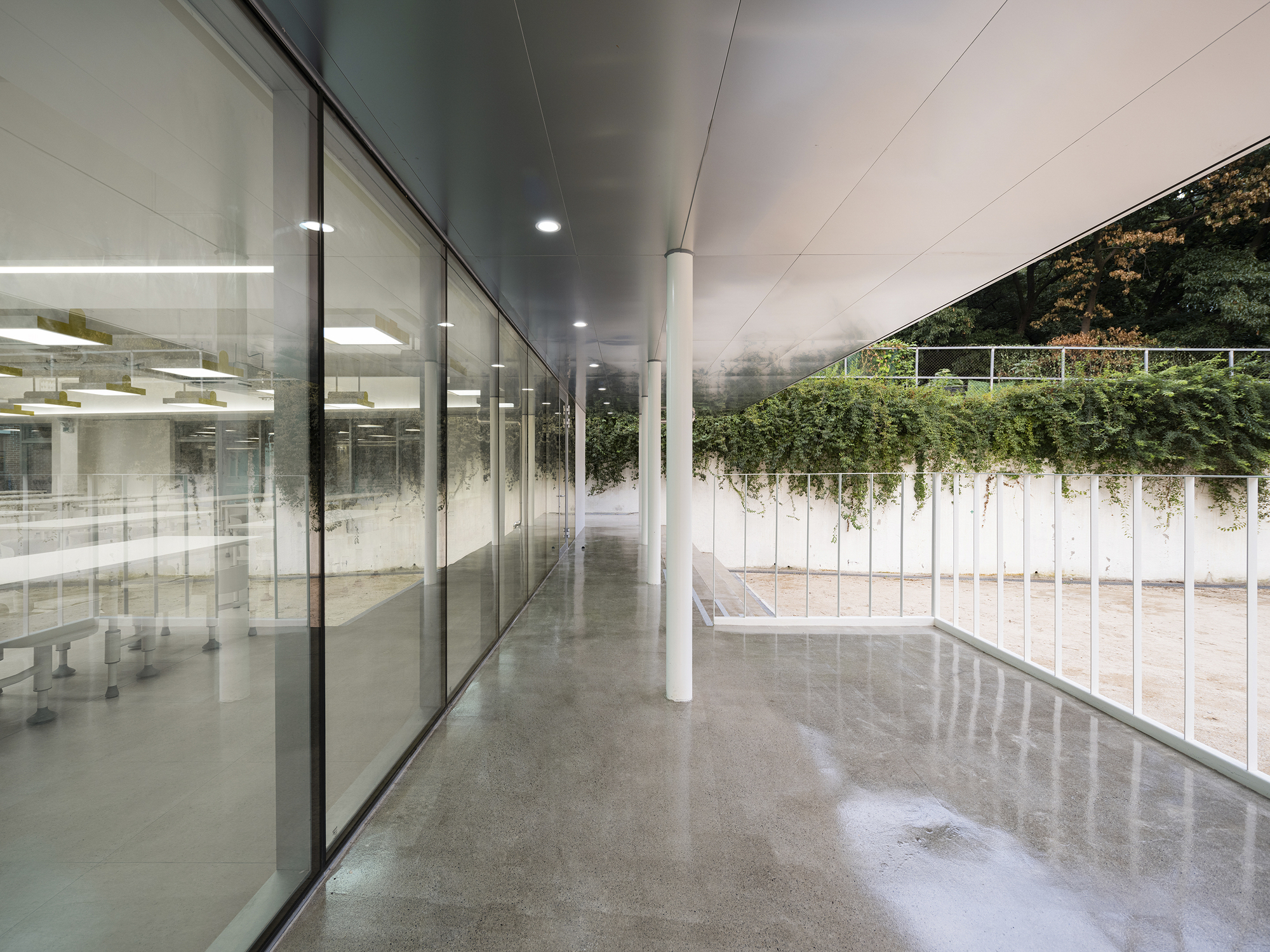 Mirae High School of Science & Technology Cafeteria Extension 高中学校食堂丨Bare Ground Architects-12