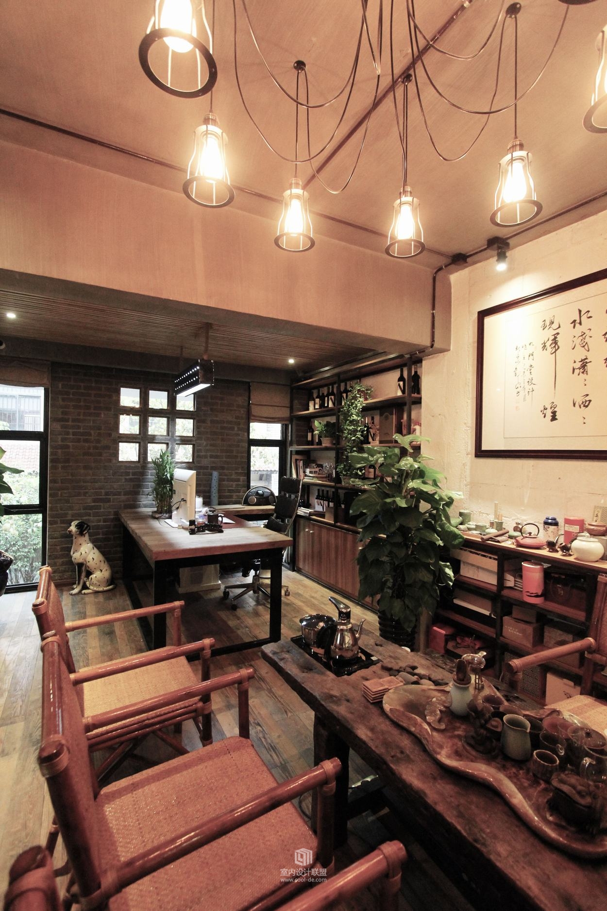 九门堂设计--广西南宁市一花一世界艺术生活馆办公休闲空间-9