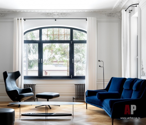 莫斯科郊外带阁楼的三层现代法式古典风格住宅丨俄罗斯莫斯科丨Шалдыбина Светлана（谢尔盖·沙尔迪宾娜）-30